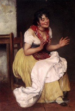  Ant Peintre - Von Une Histoire Intéressante dame Eugène de Blaas